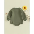 thumbnail image 4 of Bagilaanoe Baby Girl Boys Oversized Romper Sweatshirt Newborn Long Sleeve Bodysuits Print Pullover 3M 6M 12M 18M Infant Casual Tee Tops, 4 of 8