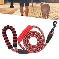 thumbnail image 4 of Dog Rope Leash, Dog Leash Reflective Pet Pulling Leash Lightweight Wear Resistant With 360 Degrees Rotating Metal Hooks For Outdoor Red, 4 of 8
