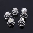 thumbnail image 4 of 10pcs Wedding Pearls Flower Hairpins Swirl Spirals Twist Tiara Hair Jewelry, 4 of 5