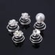 thumbnail image 4 of 10pcs Wedding Pearls Flower Hairpins Swirl Spirals Twist Tiara Hair Jewelry, 4 of 5