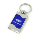 thumbnail image 2 of Au-TOMOTIVE GOLD Ford Racing Rectangular Wave Blue Key Fob, 2 of 3