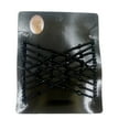 thumbnail image 2 of Bead Stretchy Women Hair Combs Double Slide Metal Comb Clip Hairpins, Black, 2 of 4