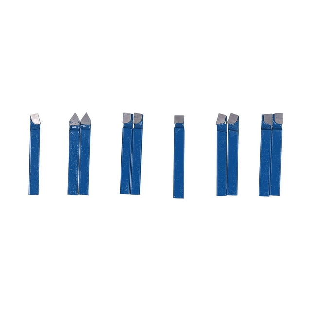 10 Pcs Outils de Tour 1/4 Pouce Carbure Cimenté Haute Dureté Ensemble de Métal Haute Précision