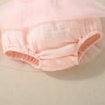 thumbnail image 6 of CAICJ98 Baby Girl One Birthday Outfit Boho Romper Tulle Dress Summer Cake Smash Photo Shoot Infant Clothes (Pink,12-18 Months), 6 of 7