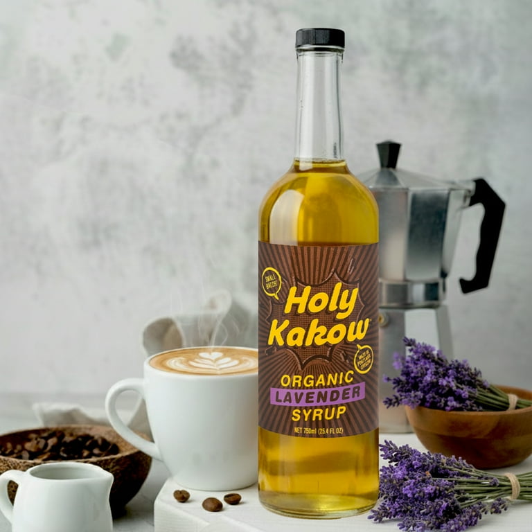 Holy Kakow Lavender Syrup for Coffee, Gluten Free, 750ml Bottle
