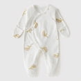 thumbnail image 2 of CAUYDY 3 6 9 12 18 24 Months Newborn Boy Coming Home Outfits Baby Sleepers Preemie Clothing Long Sleeve Bodysuit Fall Winter Infant Boys Pajamas Romper Gold for Sizes 1-3 Months, 2 of 8