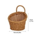 thumbnail image 3 of Klonfd Imitation Vine Weaving Kitchen Garlic Storage Wall Hanging Portable Small Kitchen Utensil Hanging, 3 of 5
