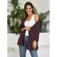 thumbnail image 6 of VEPKUL Women Cardigan Casual Lightweight Plus Size Cardigan 3/4 Sleeve Open Front Soft Light Cardigan Drape Duster 1XL-5XL, 6 of 9