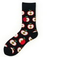 thumbnail image 3 of Penkiiy Middle Socks for Men Unisex Printing Towel Bottom Socks FashionLong Sock Comfortable Socks Black Socks, 3 of 4