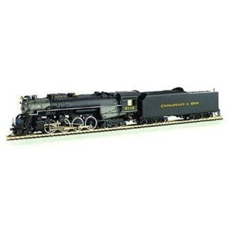 - Bachmann 2-8-4 Berkshire Steam Locomotive & Tender -- DCC Sound Value Equipped C&O KANAWHA #2718 - Multi-Colored