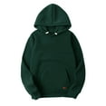 thumbnail image 6 of Pgeraug Hoodies for Men Loose Solid Hooded Sweater Top Mens Sweater Green Xl, 6 of 6