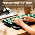 thumbnail image 2 of Wireless Keyboard & Mouse Set – Retro Round Keycaps, Detachable Wrist Rest, 2.4GHz Cordless Connection for Mac/Windows/PC, 2 of 8