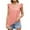 Pink, variant on gakvbuo Plus Size Summer Tops For Women Tops Dressy Casual Tunic Tops To Wear With Leggings Women's Solid Color Round Neck Comfortable Loose T-shirt Sleeveless Blouse Casual Tops