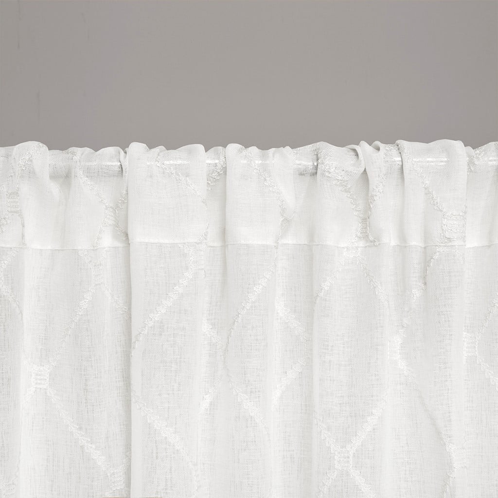 MAYEERTY Diamond Multifunctional and practical Sheer Window Curtain Panel(Only 1 Pc Panel) for Bedroom