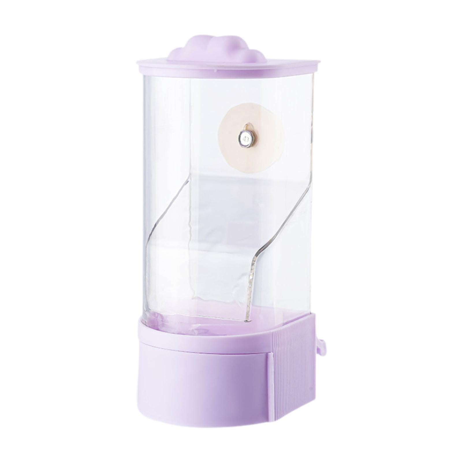 TOOYFUL Bird Cage Feeder Hanging Feeding Station Clear Leakproof Anti Splashing Parrot Feeder Food Container for Canary Finch