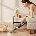 thumbnail image 3 of Black Portable Cordless Handheld Vacuum Cleaner Black Color High Suction Power Two Speed Settings For Home Carpet Car Interior Cleaning 7.4V Rechargeable Battery, 3 of 4