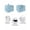 SkyBlue, variant on Grey Spring Floral Small Toaster Cover 2 Slice, Kitchen Appliance Covers, Farmhouse Flowers Elegant Pastoral Toaster Oven Cover with Loop, Bread Machine Cover Polyester Dust Cover Protection