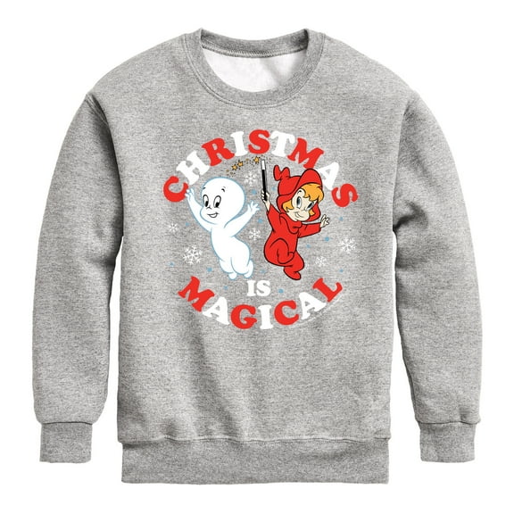 Christmas Is Magical  - Toddler And Youth Crewneck Fleece Sweatshirt