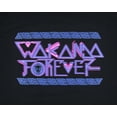 thumbnail image 2 of Black Panther Wakanda Forever Men's Neon Tribal Logo Adult T-Shirt, 2 of 6