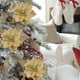 thumbnail image 1 of Decoraciones navideñas, grandes flores navideñas con purpurina, flores artificiales para decoración navideña, purpurina dorada, flores de magnolia simuladas para decoración navideña, decoraciones de p, 1 of 6