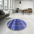 thumbnail image 4 of Ahgly Company Machine Washable Indoor Rectangle Transitional Light Slate Blue Area Rugs, 5' x 8', 4 of 7
