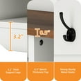 thumbnail image 5 of Uforic Large White Hall Tree with Shoe Storage, Coat Rack with Bench for Entryway, Adjustable Shelf, 5 of 6