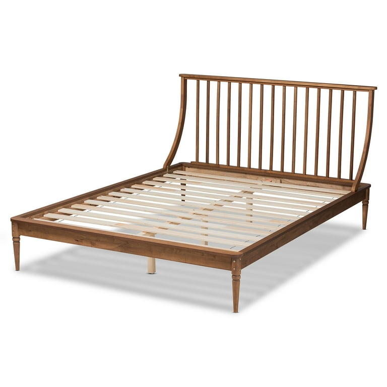 Baxton Studio Abel Classic and Traditional Transitional Walnut Brown Finished Wood King Size Platform Bed Baxton Studio Abel Classic and Traditional Transitional Walnut Brown Finished Wood King Size Platform Bed
