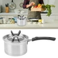 thumbnail image 1 of Poêle à Soupe, Acier Inoxydable Cuisson Simple Durable Chauffage Uniforme Casserole à Beurre pour la Maison, 1 of 8