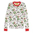 thumbnail image 3 of Peanuts Christmas Santa Snoopy Charlie Brown Characters Matching Family Holiday Tight-Fit 2PC Pajama Set, 3 of 7