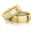 thumbnail image 2 of 18k Yellow Gold Polished Satin Flat Ladies And Mens Wedding Band 6mm, 2 of 2