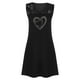 thumbnail image 4 of Mini vestido de encaje de vacaciones sin mangas con cuello en V informal con estampado de verano para mujer a la moda Fridja  hj3506, 4 of 5