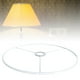 thumbnail image 3 of Soporte de luz de mesa portátil y duradero con pantalla de hierro para lámpara de noche, ideal para bodas y cafeterías. Blanco 38cm, 3 of 9
