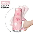 thumbnail image 6 of Pink Snowflakes 40 Oz Tumbler with Handle Lid and Straw Stainless Steel Double Walled Vacuum Insulated Cup Merry Christmas Gifts Tumbler for Women Men Friends Outdoor Indoor, 6 of 6