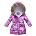 thumbnail image 2 of Odeerbi Clearance Toddler Baby Boys Girls Cartoon Print Jacket Hoodies Tops For Kids Winter Thick Warm Windproof Plush Collar Coat Outwear, 2 of 9