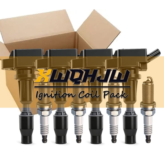 XWQHJW 4x Ignition Coils & 4x Iridium Spark Plug for Hyundai Sonata 15-19 Kia