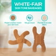 thumbnail image 6 of TruColour Skin Tone Bandages, Knuckle and Fingertip Shapes - Beige, 20 Count, 1 Pack, 6 of 9