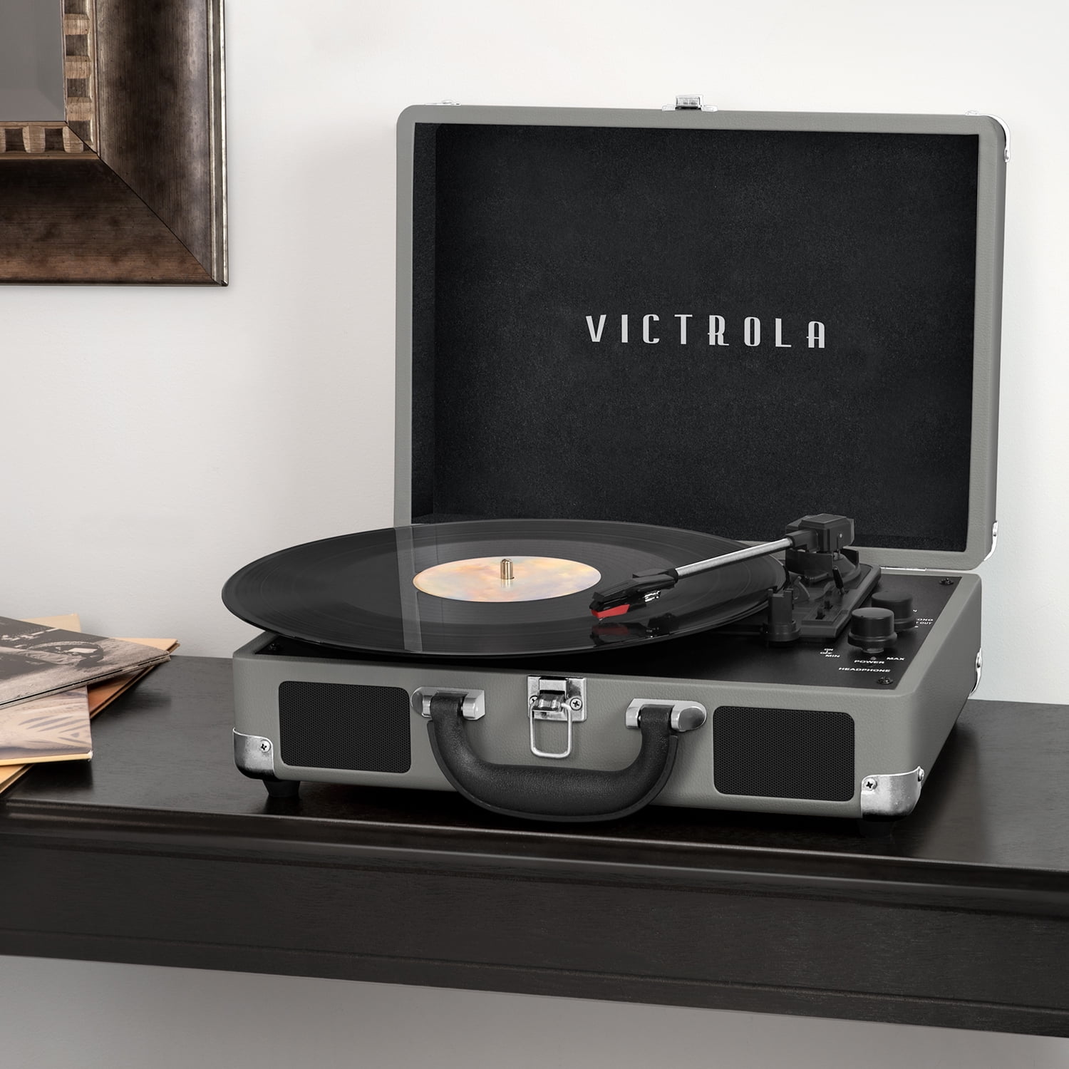 Victrola Journey+ Bluetooth Suitcase Record Player - Walmart.com