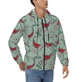 thumbnail image 4 of Zip Up Hoodies for Men - Wine Glass Printing Long Sleeve Comfrt Men'S Fashion Hoodies & Sweatshirts, Jackets for Men Hoodies Pullover Clothing Clothes with Pouch, 4 of 5