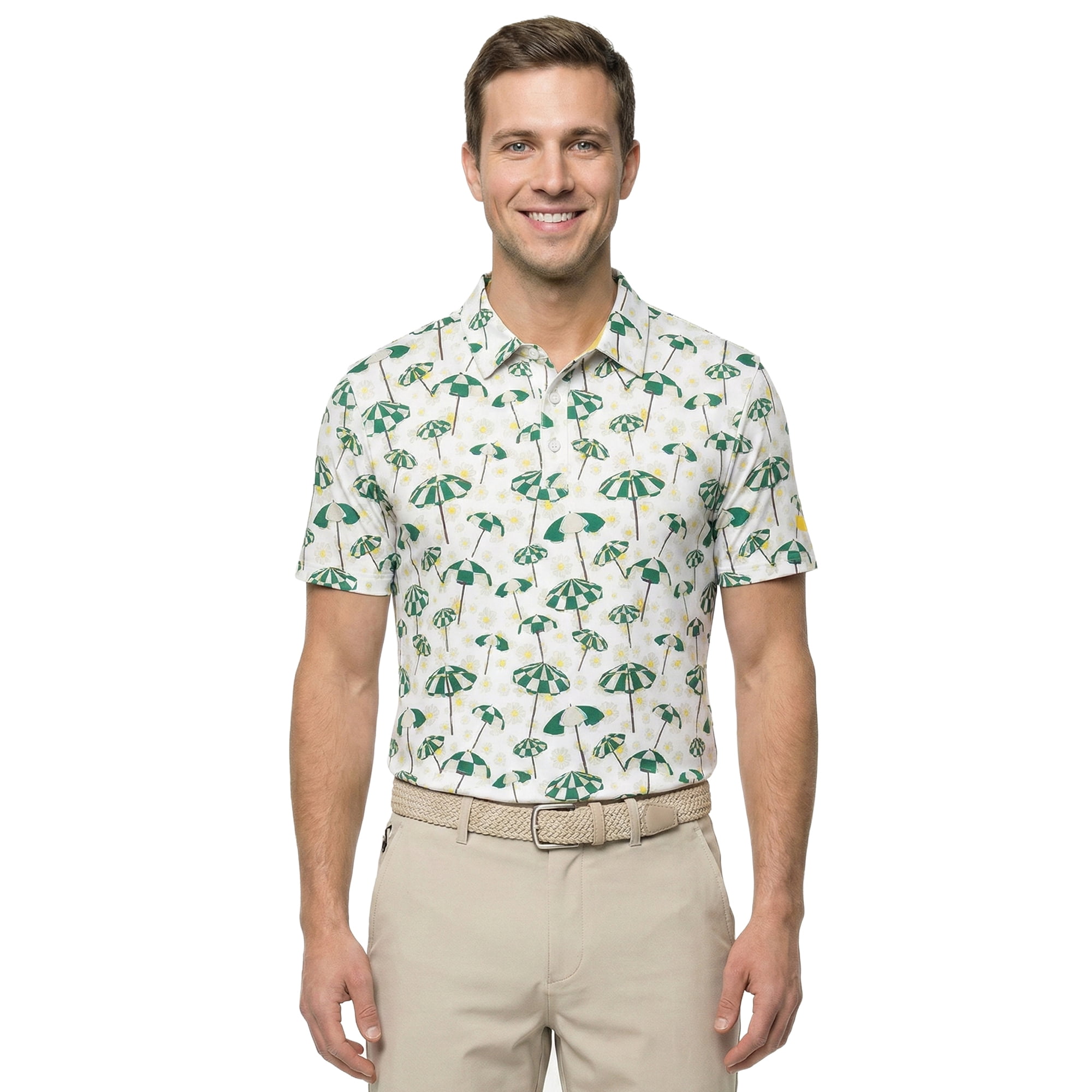 Birdie Bound Men's and Big and Tall Men's Novelty Print Polo Shirt, Sizes XS-4XLT