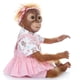 thumbnail image 4 of Orangután bebé bebé ZIYIUI Reborn Doll con forma de mono realista, 52 cm, 4 of 7