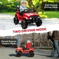 thumbnail image 2 of Roromall 12V Kids Ride on Truck, Ride on Car with Remote Control, Electric Vehicle for Kids, Spring Suspension, Bluetooth Speaker, Multi Music Modes, 3 Speeds, LED Lights, 2 of 7