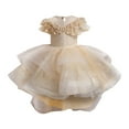 thumbnail image 1 of Robes pour Tout-Petites Filles Robe Formelle pour Filles Robe Jaune pour Filles Robes pour Fête du Thé pour Filles Tenue pour la Journée des Enfants 18-24 Mois, 1 of 9