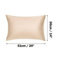 thumbnail image 5 of Unique Bargains 6 Pack Satin Pillowcase with Zipper, Travel, Caramel, 5 of 8