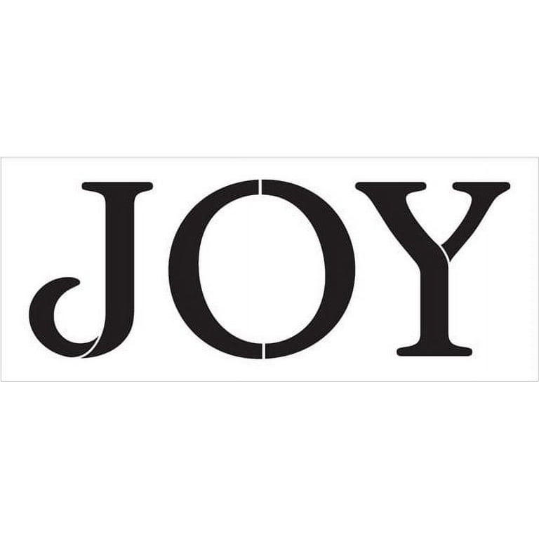 Joy Stencil by StudioR12 Reusable Mylar Template Use to Paint Wood Signs - Walls - Pillows - DIY Home Christmas Decor - Select Size 24 joy-stencil-by-studior12-reusable-mylar-template-use-to-paint-wood-signs-walls-pillows-diy-home-christmas-decor-select-size-24-x-10-walmart-com