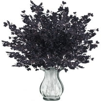 Viworld 12 Pcs Babys Breath Artificial Flowers Gypsophila Bouquets Bulk Real Touch Fake Silk Flowers for Home Halloween Wedding DIY Floral Arrangement Table Centerpiece Festival Decoration (Black)