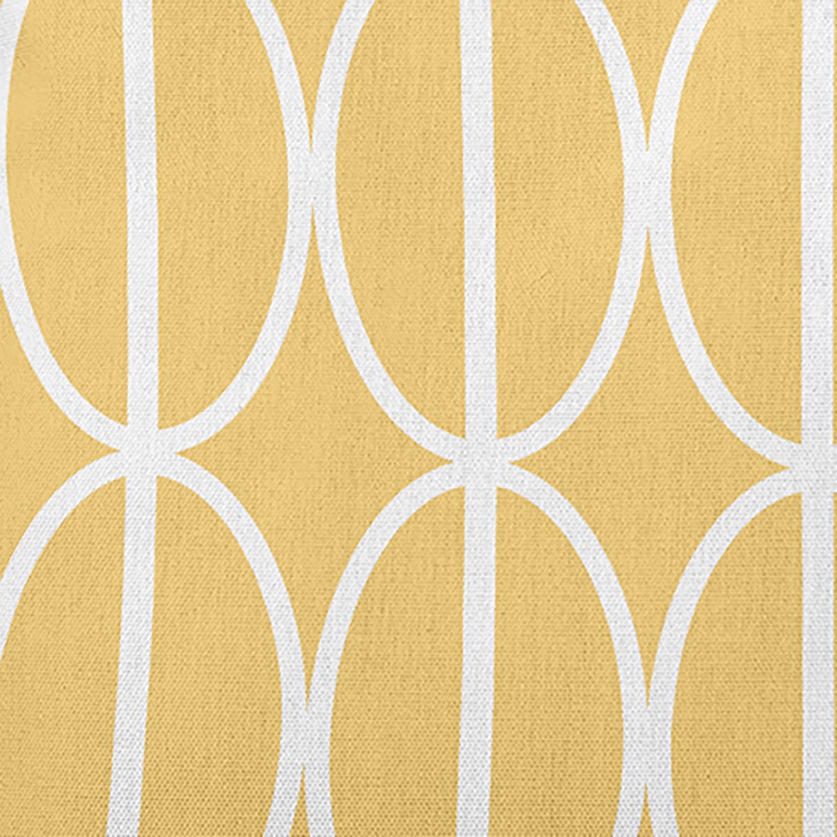 Simply Daisy 20" x 20" Ovals Go 'Round Indoor/Outdoor Throw Pillow, Daffodil (1 count)