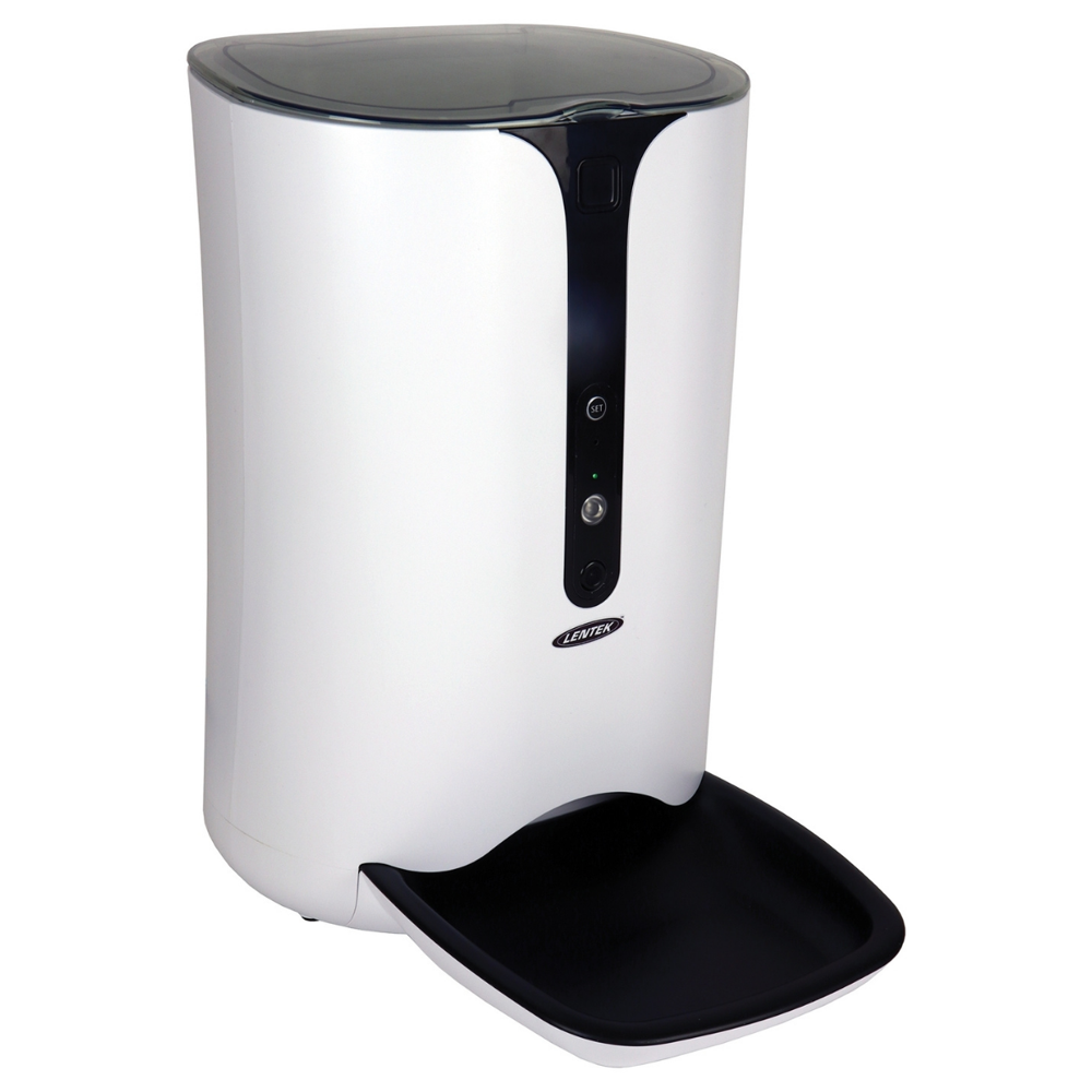 Lentek Smart Programmable Pet Food Dispenser with Camera, 200 oz