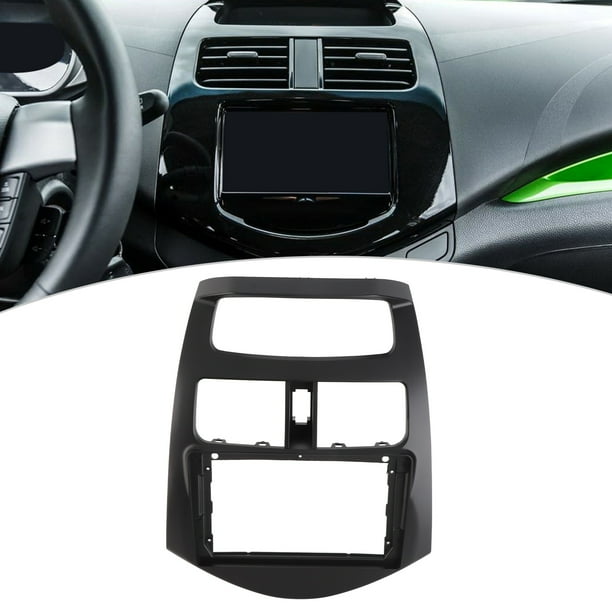 Radio Fascia, Marco de NaveGación de Bisel Estereo de Tablero A Prueba de Polvo Negro 2-Din para el Reemplazo de Modificación del Automóvil para Spark / Beat 2014