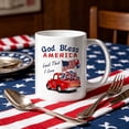 thumbnail image 2 of 250th Anniversary Commemorative Mug, 13oz Patriotic Decor Ceramic Coffee Cup, God Bless America Independence Day Novelty Cup Gifts for Men, Women, 2 of 6