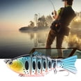 thumbnail image 2 of 9.5cm/15g Fake Bait 3D Fisheye Simulation Seven-section Fish Bait Professional Fishing Tackle Universal Fishing Lure Bait Sea Fishing Hard Bait for Outdoor, 2 of 7